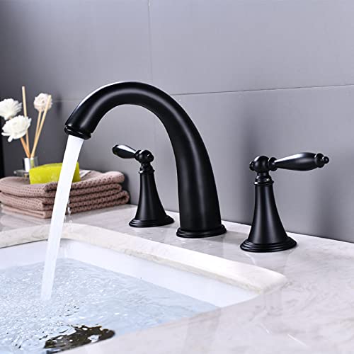 Grifo bimando de tres orificios QYYZTQY para lavabo de tres piezas split