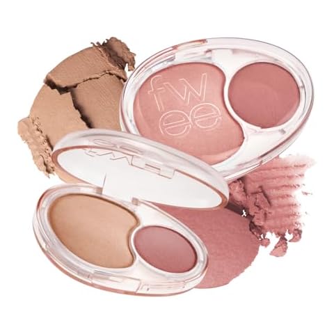 fwee Mellow Dual Blush | RS01 Rosy Talk | Dual Color, Jelly Texture, 12 Colors, Longwear, Long-lasting | 7.2g Cover