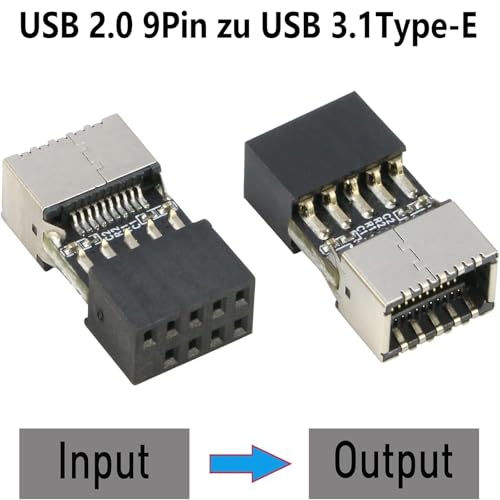 GERUI 1 adaptador interno USB 2.0 de 9 pines para placa base USB 3.1 tipo E - imagen 6