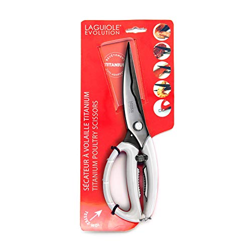 Tb Laguiole Evolution - Poultry Scissors - Premium Poultry Shears Hardened Stainless Steel - Multifunctional Kitchen Scissors Sober Design And Refined Luxury #TOP2