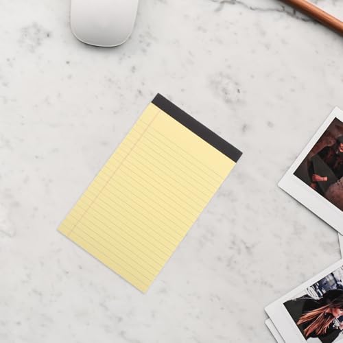 Cuadernos Pequeños Líneas Horizontales de Papel Amarillo y Hojas Arrancables 5