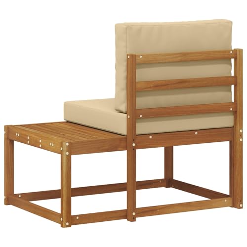Canapé d'extérieur naturel modulable pour petits espaces - 7