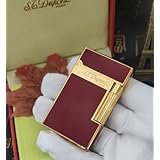 ピカソシリーズの純銅製ライター。デュポンサウンドとシャープなスチールトーンのライター。控えめな と調整可能な炎の大きさは、コレクションにも彼氏へのプレゼントにも最適です。お父様への贈り物に最適です。ギフトボックス付き。(Red)