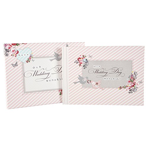 Hallmark Love Birds Wedding Guest Book, Pink - Image 2