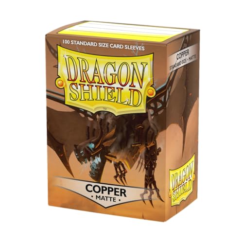 Image of Dragon Shield Matte Copper 100 Deck Protective Sleeves