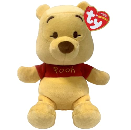 TY Winnie the Pooh Beanie 17cm Soft Plush Toy Teddy Collectible Stuffed Plushies Cuddly Toy Character Gift for Kids