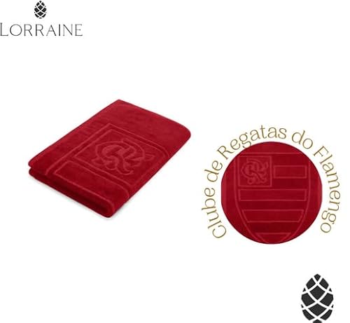 Toalha De Academia e Mão 33x50 Buettner Flamengo Vermelho