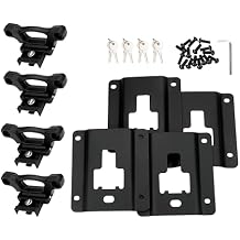 مجموعة مرساة سرير ربط أسفل 4 مع أقواس ومسامير - متوافقة مع فورد F-150 و F-250 و F-350 Super Duty - تحل محل FL3Z-99000A64-B, FL3Z99000A64B - Boxlink Tiedown Cleats، Clamps