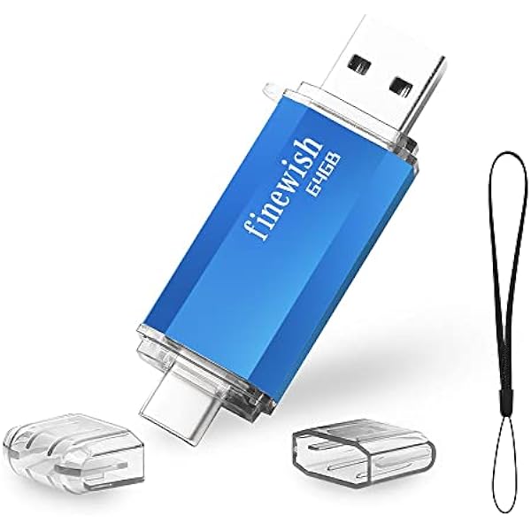 Pamiec typu C 64 GB, 2 w 1 USB C do MacBook Pro, telefonow komorkowych Android i iPad'a