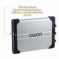 OWON USB-Oszilloskop VDS1022I PC-basiert, 2 + 1 (Multi) Kanäle, Tragbar, Virtuell, 25 MHz Bandbreite Mit Kanalisolierung, Für Heimwerker Und Automobil – Ansicht 2