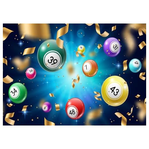 CORFOTO 7x5ft Fabric Lottery Balls Backdrop Lotto Keno Gambling Games Background of Lottery Raffle, Colourful Spheres with Lucky Numbers for Gaming Party Decor Photo Studio Props