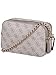 Imagen de GUESS bolso bandolera Noelle II Crossbody Camera Bag Dark Taupe Logo rosa