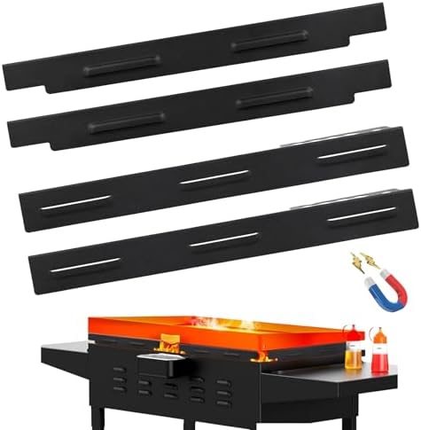 Magnetic Wind Guards For Blackstone Griddle - 22 Inch Stainless Steel Flame Protectors