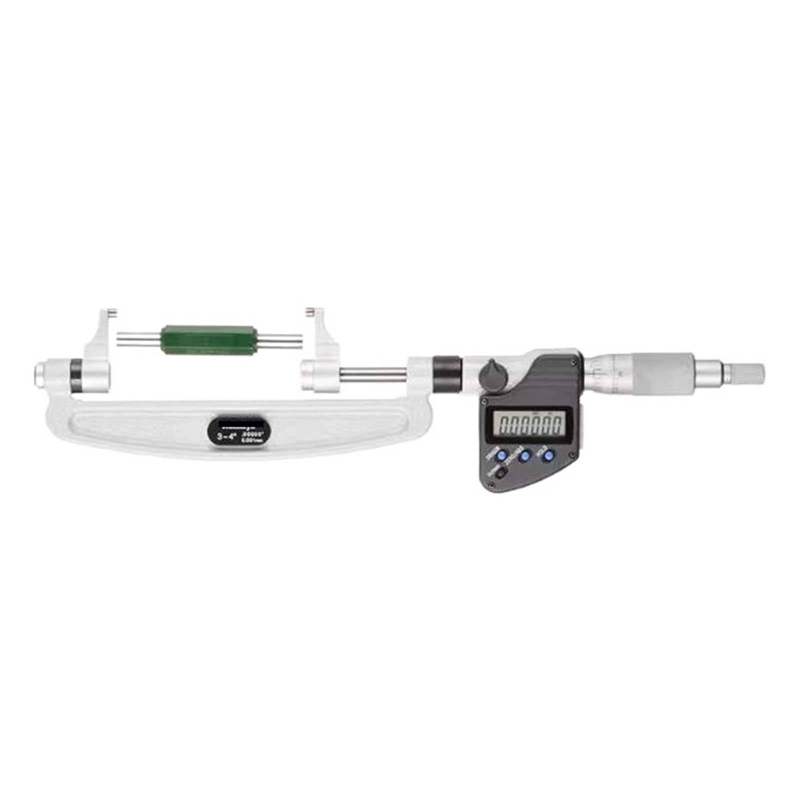 AWWVRLMM Outside Micrometer 343-253-30 3-4" Caliper Type with Carbide Tips Machinist Tool for Metalworking