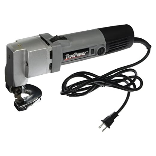 Gino Development 01-0101 TruePower 18 Gauge Heavy Duty Electric Sheet Metal Shear Tin Snips Cutter Nibbler