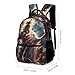 Zeus God Greek Mythology 3 Pcs Backpacks Set Combination 16“ Travel Backpack Portable Lunch Bag Pencil Case for Unisex