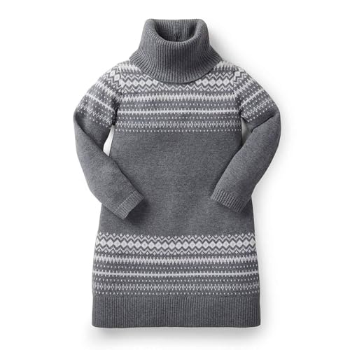 Image of Cable Knit Turtleneck Sweater Dress by Hope & Henry Girl
