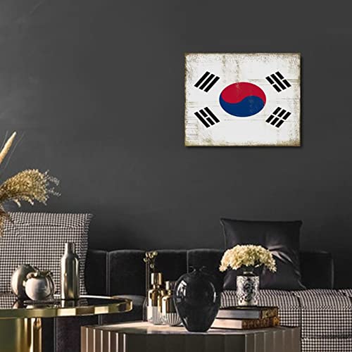 Lienzo con bandera nacional de Corea del Sur Yelolyio cuadro contemporaneo para pared 4