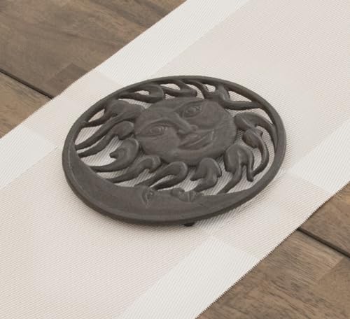 Gasaré TRIVET - SUN AND MOON - CAST IRON Cast Iron Trivet For Pots thumb #3