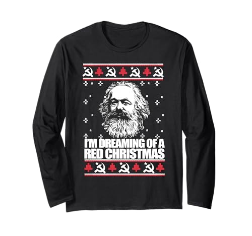 DREAMING RED CHRISTMAS Karl Marx Ugly Xmas �Z�[�^�[ �~�[�� ����T�V���c