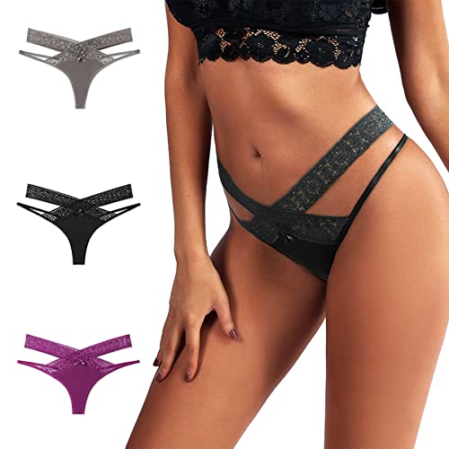 Zww Women's Cross Strap Lace G String Thong Sexy And Comfortable Underwear #TOP2
