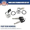 MACHSWON Car Door Lock Cylinder Set fit for F-or-d E150 E250 E350 Econoline Van F150 F250 F350 Explorer Ranger with Key #2
