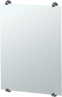 Vista 13 de Gatco 1561 Latitude II - Espejo minimalista sin marco, de montaje fijo, cromado, 30 pulgadas de alto x 22 pulgadas, con montaje en pared