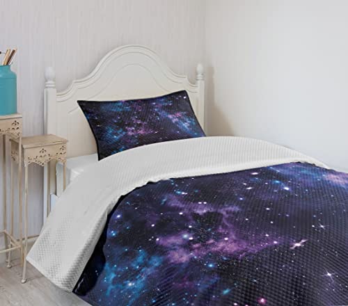 Colcha Ambesonne Space acolchada de microfibra suave lavable a máquina 5