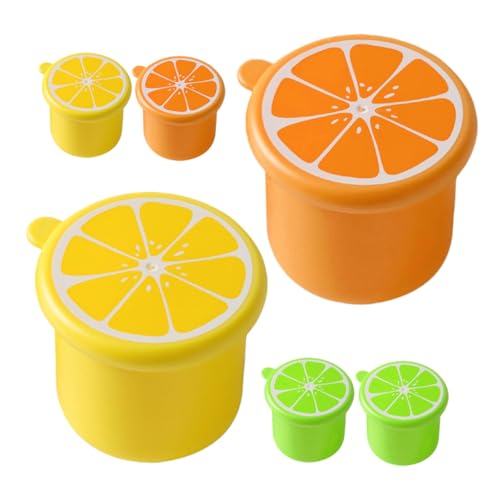 NOLITOY 6個 再利用可能なプラスチック製小型蓋付きソースカップ 軽量コンパクト収納可能 キャンプやピクニックにな調味料入れ 保鮮兼用多