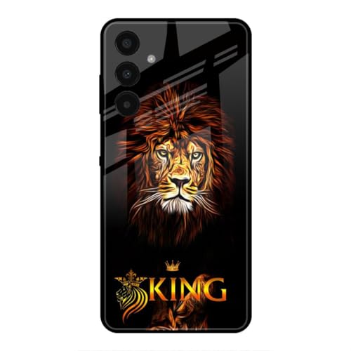 Image of SmashItUp King | Boy Design | Lion | Animals Designer Printed TPU Metal Case Mobile Back Cover for Samsung A15 5G