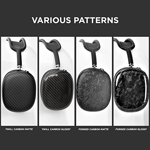 Foam Masters Genuine Forged Carbon Fiber Case For Airpods Max - Extreme Slim (Forged Glossy) #TOP1