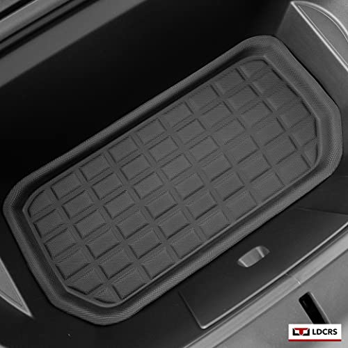 Ldcrs Tesla Model Y Trunk Mats - Complete Trunk & Frunk Weather Mats Set - Premium 3D Waterproof Car Mats Without Logo - Heavy Duty Non Slip Liners - Complete Trunk Bundle (3 Pieces) #TOP3