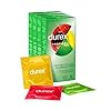 Durex Tropical Preservativi Aromatizzati alla Frutta, Gusto: Banana, Mela, Fragola e Arancia, Lubrificati a Base Siliconica - 24 Profilattici