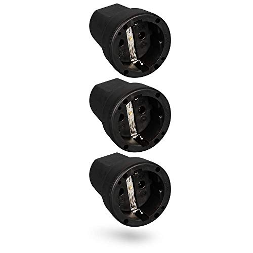 HEITECH Embrague de goma con protección contra torceduras 3 acoplamientos de de contacto negro 250