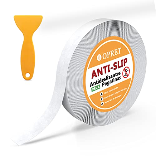 Opret Cinta Antideslizantes para Bañera y Ducha 10m x 25mm Tiras Antideslizantes...