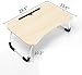 Wooden-Life - Mesa de cama para ordenador portátil, bandeja de desayuno con...