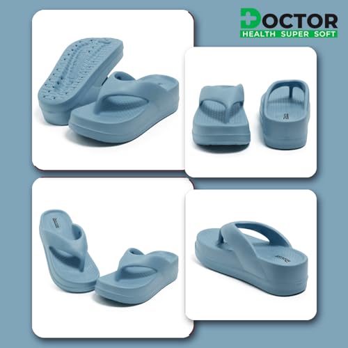 Image of DOCTOR HEALTH SUPER SOFT Women's Flip-Flops Slippers | Flip-Flops | Women's & Girl's Slippers | Comfortable & Lightweight | Soft Foot Massager | All Day Wear Flip-Flops Slipper