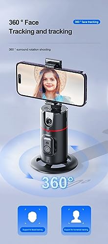 Image of Lapras 𝟏𝟓 𝐘𝐞𝐚𝐫𝐬 𝐆𝐮𝐚𝐫𝐚𝐧𝐭𝐞𝐞 Auto Face Tracking Tripod with 360 Rotation, AI Object Tracking Phone Stand with Smart Motion Sensor, Ideal for YouTube, Vlogging and Content Creation