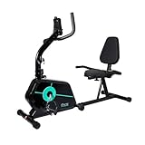 Acte, Bicicleta Ergométrica Horizontal Magnética 2.0 com 8 Niveis de Resistencia - Preto e Azul