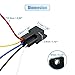 uxcell 3pcs JD-2912 5 Pin DC 48V 40A Universal Car Vehicle Motor Fuse Relay Switch Power with Harness