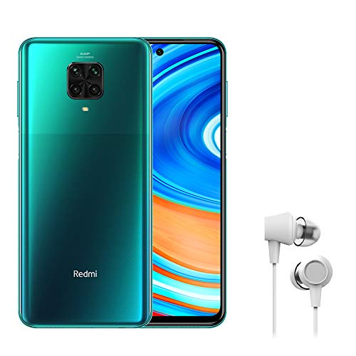 Xiaomi Redmi Note 9 Pro Smartphone 4G (6.67 Zoll, 6GB RAM, 64GB Speicher, 5020mAh, Quad Camera, NFC), tropical green [deutsche Version]