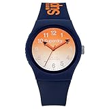 Unisex-Uhr Superdry Unisex Analog Quarz Uhr mit Silikon Armband SYG198UO