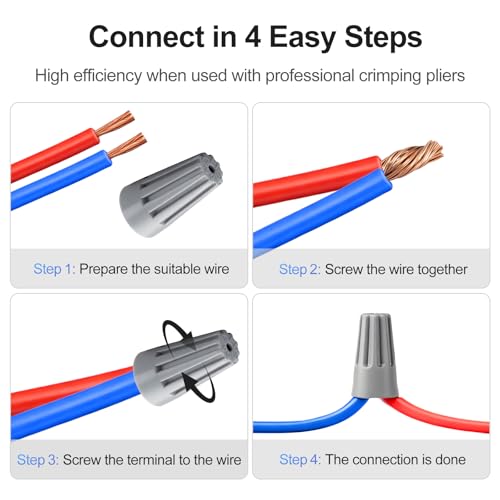 Conector de cable P6 con tornillo cap de 300V para empalmes 3
