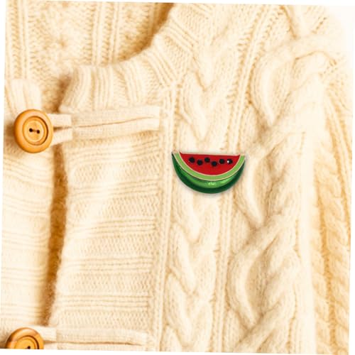 Broche pastèque collier clips épingle pour pulls cardigans femme accessoire mode - 6