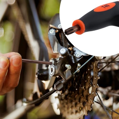 Image of Antrader T40 Torx Screwdriver,Anti Tamper Proof Torx Key,S2 Steel T-Handle Dual End Wrench-1Pcs