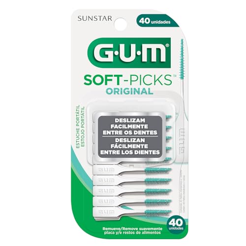 Soft Picks GUM Original, Palitos Interdentais, com estojo portáti...