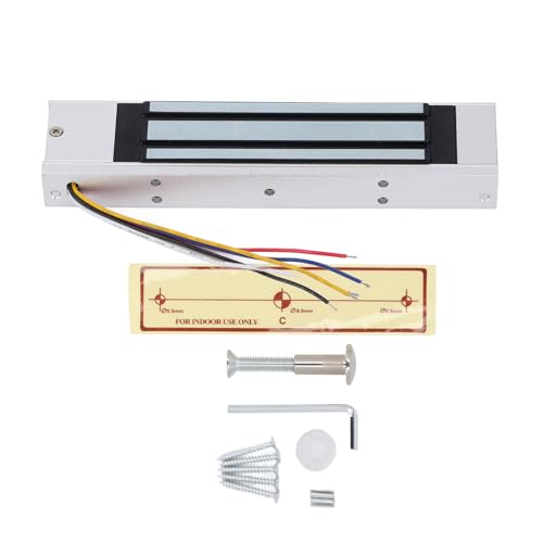 Serrure magnétique électrique force 180 kg alliage aluminium NC