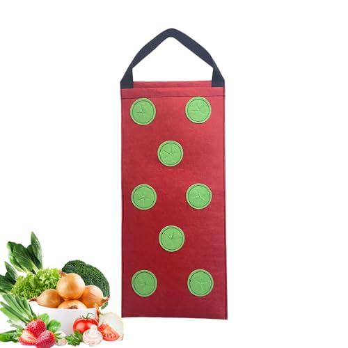 Genérico Bolsa de Cultivo para Fresas, Maceta Colgante para Tomates, Contenedor de Tela No Tejida para Tomates, Pimientos y Plantas