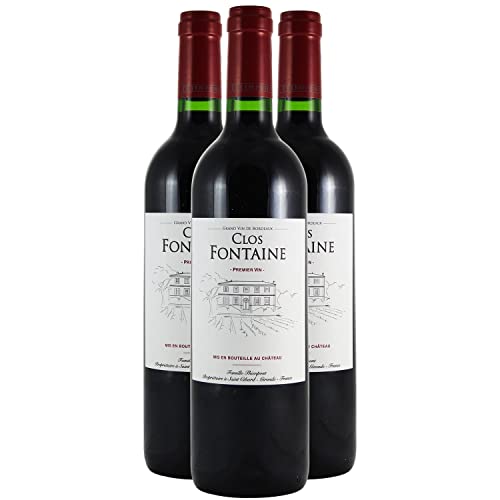 Château Clos Fontaine - Rouge 2019 - Côtes de Bordeaux Francs - Vin Rouge de Bordeaux (3x75cl)