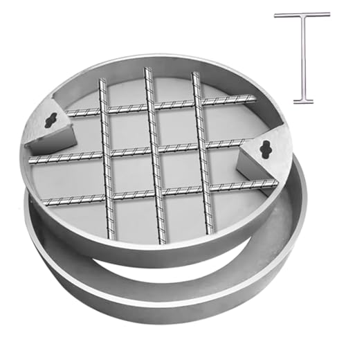 Couvercle de regard rond invisible 90 cm pour terrasse extérieure